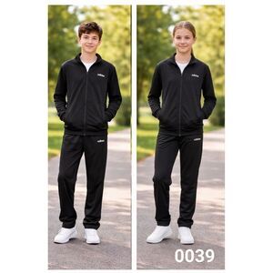 Adidas Black Track Suit NWT - Jacket & Pants Set, Lightweight Athletic Wear 0039
